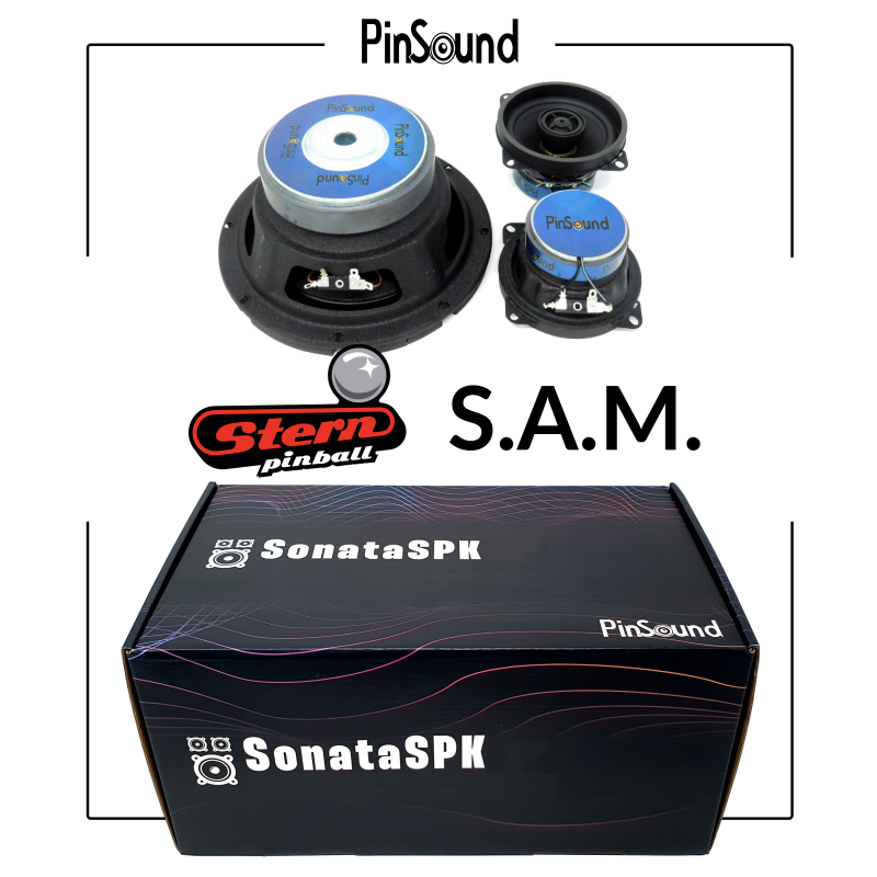 SonataSPK PinSound Speakers for PINBLASTER - Stern SAM
