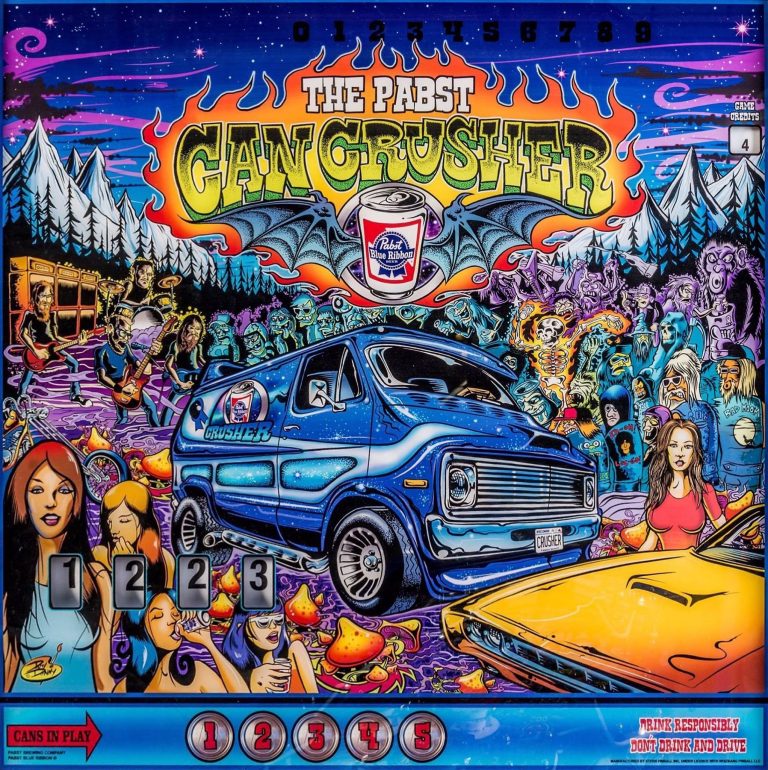 The Pabst Can Crusher with PinSound upgrades